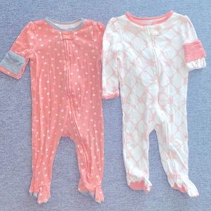 Cloud Island footies pajama bundle 6-9m